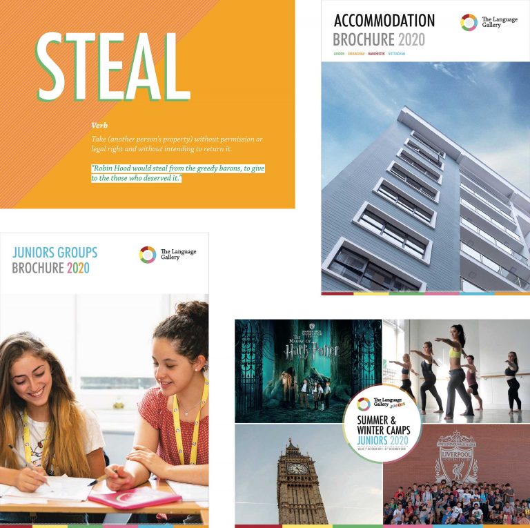 A set of brochures for trade shows and regional business development managers